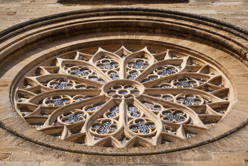 Mosaic Mirror On The Church In A Detail