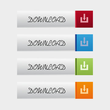 Download Color Template With Download Icon, Can Be Used As a Web Template