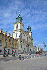 Fototapeta na wymiar Heilig-Kreuz-Kirche, Warschau