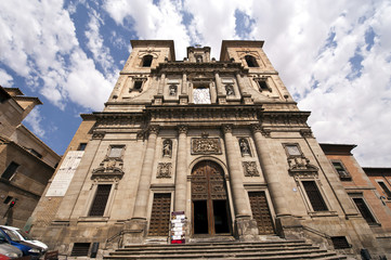 Toledo Kirche Iglesia de Santo Tome  - obrazy, fototapety, plakaty