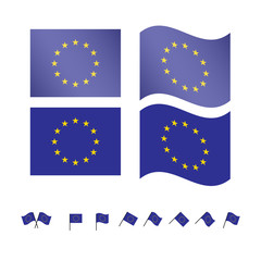European Union Flags EPS10