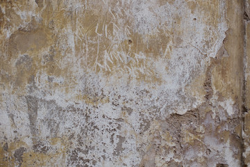 Antique textured wall from stone in Rome