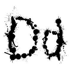 Obraz premium Black messy character. 