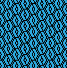 Colorful geometric overlay seamless pattern, symmetric endless v