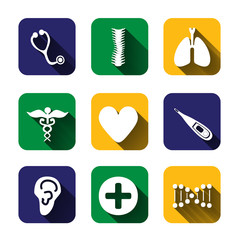 Paper clipped sticker: medicine