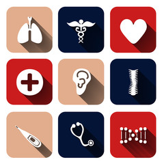 Paper clipped sticker: medicine