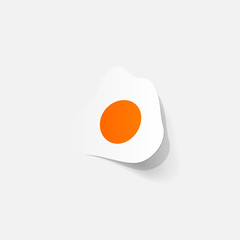 paper sticker: egg