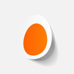 paper sticker: egg