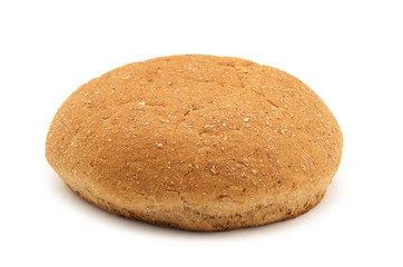 wholemeal breads isolated on white background