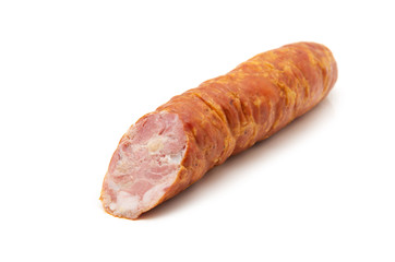 sausage on a white background
