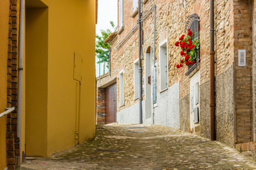 alleys of the medieval village