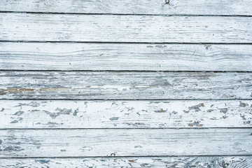Naklejka premium Grunge łuszcząca się farba biała tekstura drewna.