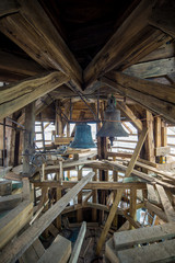 Wooden constructions in the medieval cathedral.