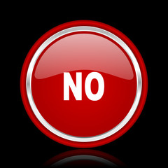 no red glossy web icon