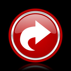 next red glossy web icon