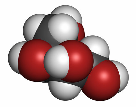Erythritol non-caloric sweetener molecule. 
