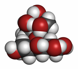 Lactitol sweetener and laxative molecule. 