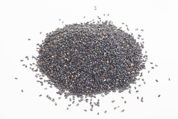 Black dry sesame seed , a common ingredient in cuisine