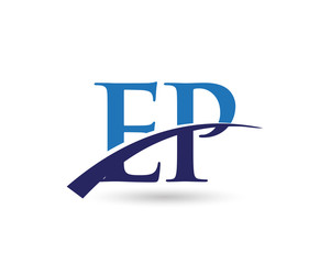 EP Logo Letter Swoosh
