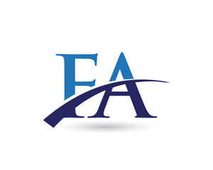 FA Logo Letter Swoosh