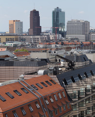 berlin germany cityscape view from above