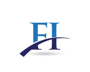 FI Logo Letter Swoosh