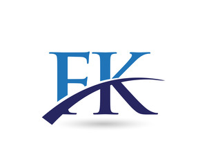 FK Logo Letter Swoosh