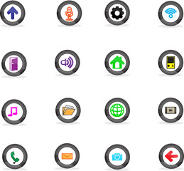 icon apply to buttons, vectoc illustrator