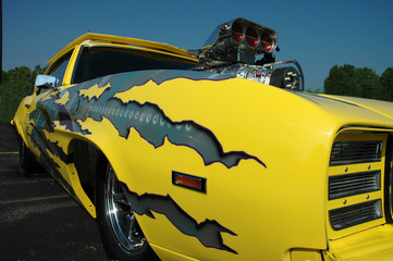 Yellow Muscle Car