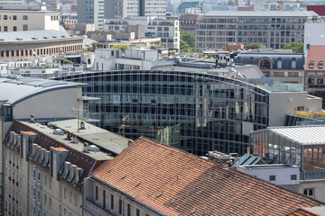 berlin germany cityscape view from above