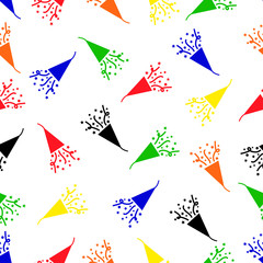 seamless pattern with party popper
