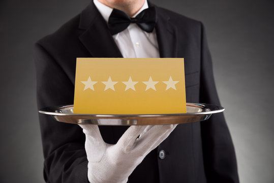 Waiter Serving Star Rating
