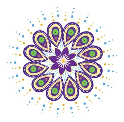 Flower pattern mandala