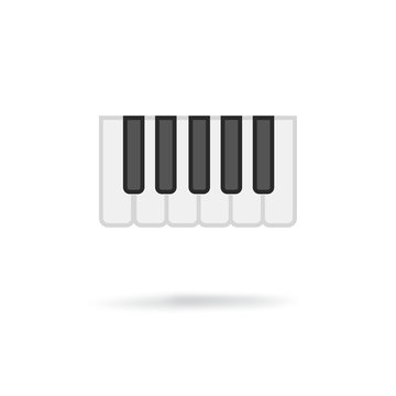 Octave, piano keys icon