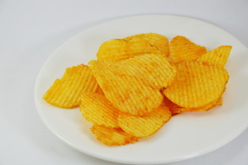 potato chip on dish