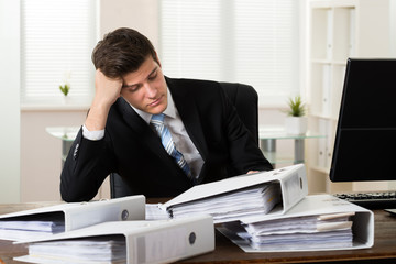 Businessman Working In Office