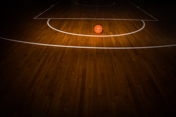wooden floor basketball court