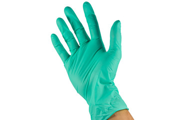 protective gloves isolated on white background