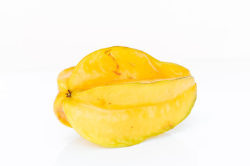 Star apple on white background