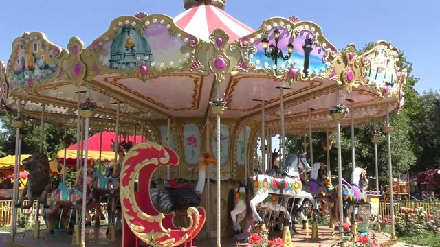 Carousel for the amusement of children and adults