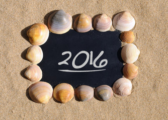 2016 on beach.