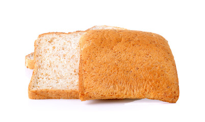 whole wheat Bread isolated on the white background