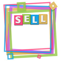 Sell Text Colorful Frame 