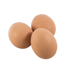eggs isolated on white