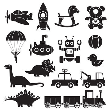toys icon illustration vector silhouette
