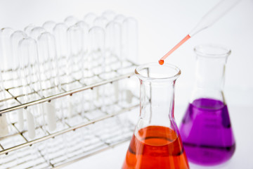 laboratory glass dropper drop solution