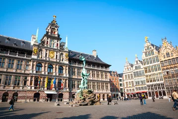 Foto auf Acrylglas Antwerpen Altstadt von Antwerpen, Belgien