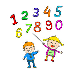 cute childrens labels. stylish in motion with speech bubble. The file is saved the version AI10 EPS. This image contains transparency.