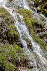 waterfall in the Carpathian mountains