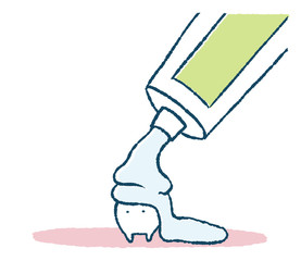 歯みがき粉と歯